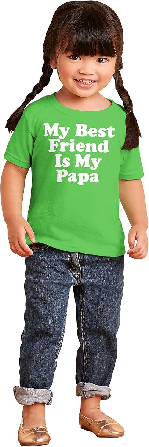 imageFathers Day My Best Friend is Papa Toddler Boy Girl T ShirtApple