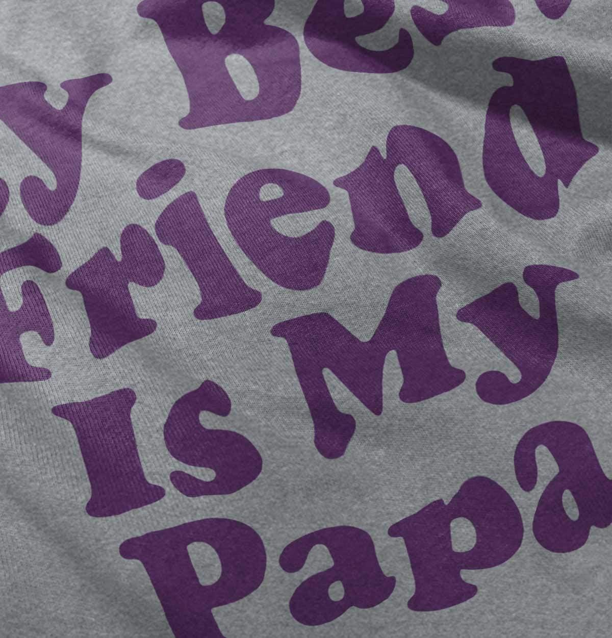 imageFathers Day My Best Friend is Papa Toddler Boy Girl T ShirtHeather