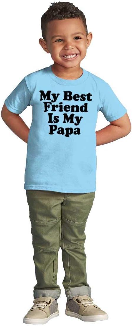 imageFathers Day My Best Friend is Papa Toddler Boy Girl T ShirtLight Blue