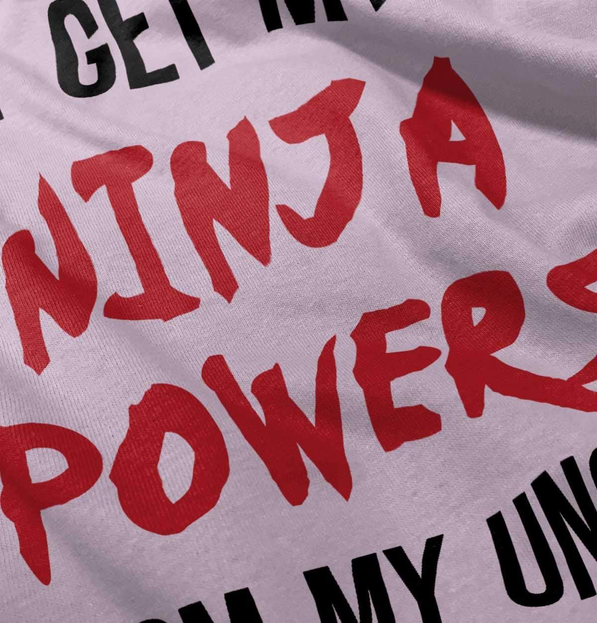 imageGet My Ninja Powers from My Uncle Toddler Boy Girl T ShirtPink