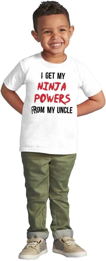 imageGet My Ninja Powers from My Uncle Toddler Boy Girl T ShirtWhite