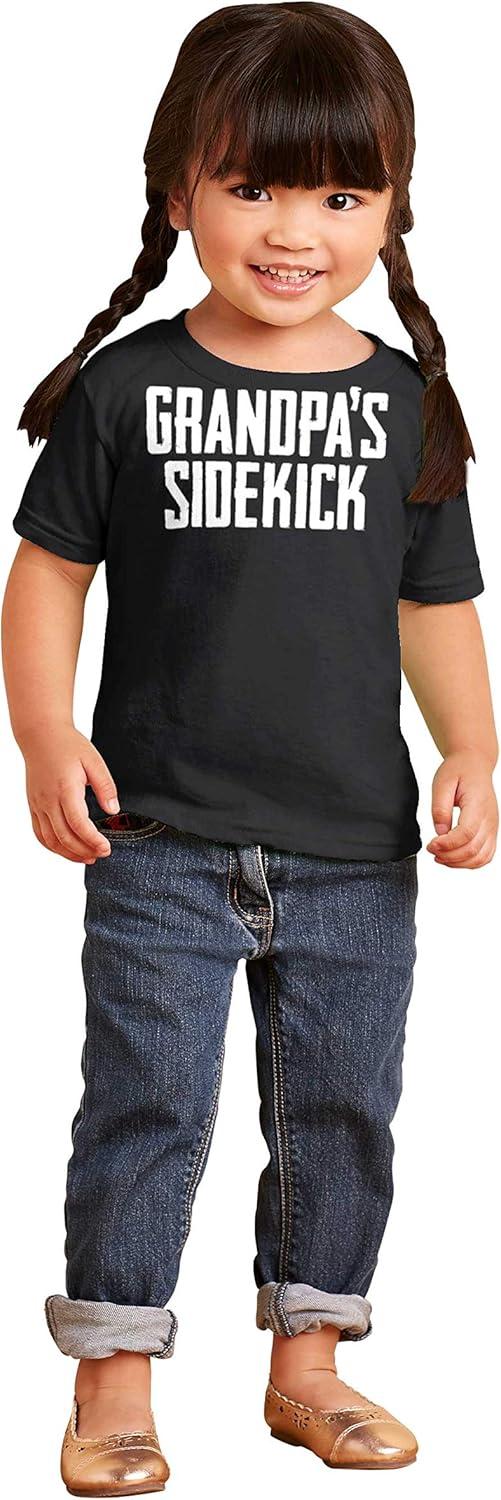 imageGrandpa Sidekick Cute Funny Grandkids Toddler Boy Girl T ShirtBlack