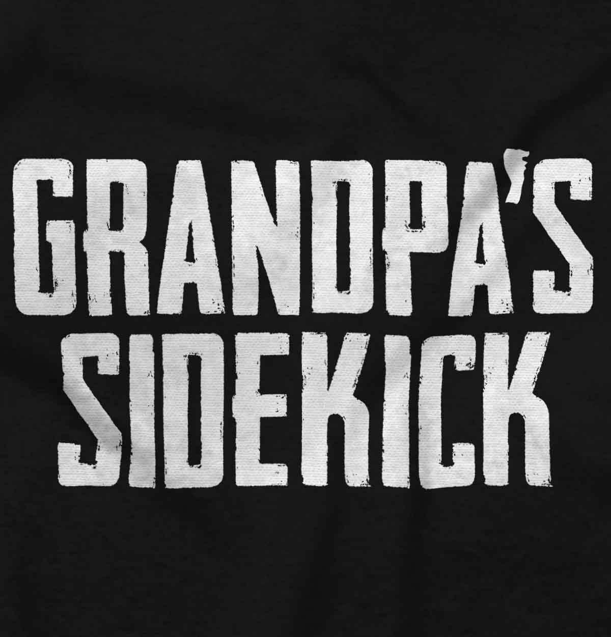 imageGrandpa Sidekick Cute Funny Grandkids Toddler Boy Girl T ShirtBlack