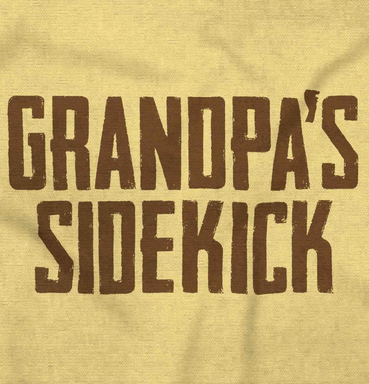 imageGrandpa Sidekick Cute Funny Grandkids Toddler Boy Girl T ShirtButter