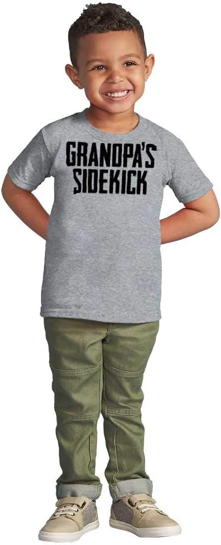 imageGrandpa Sidekick Cute Funny Grandkids Toddler Boy Girl T ShirtHeather