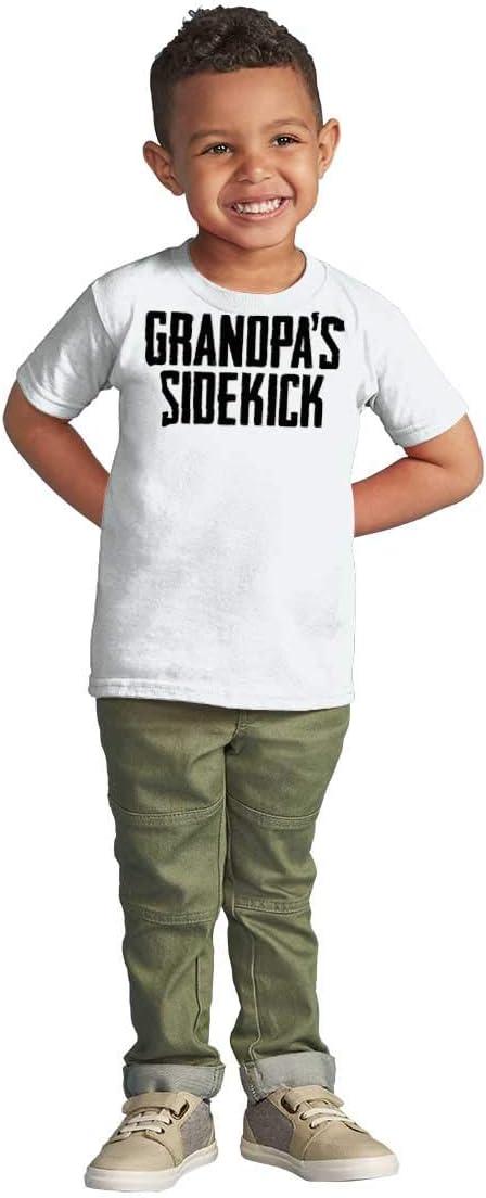 imageGrandpa Sidekick Cute Funny Grandkids Toddler Boy Girl T ShirtWhite