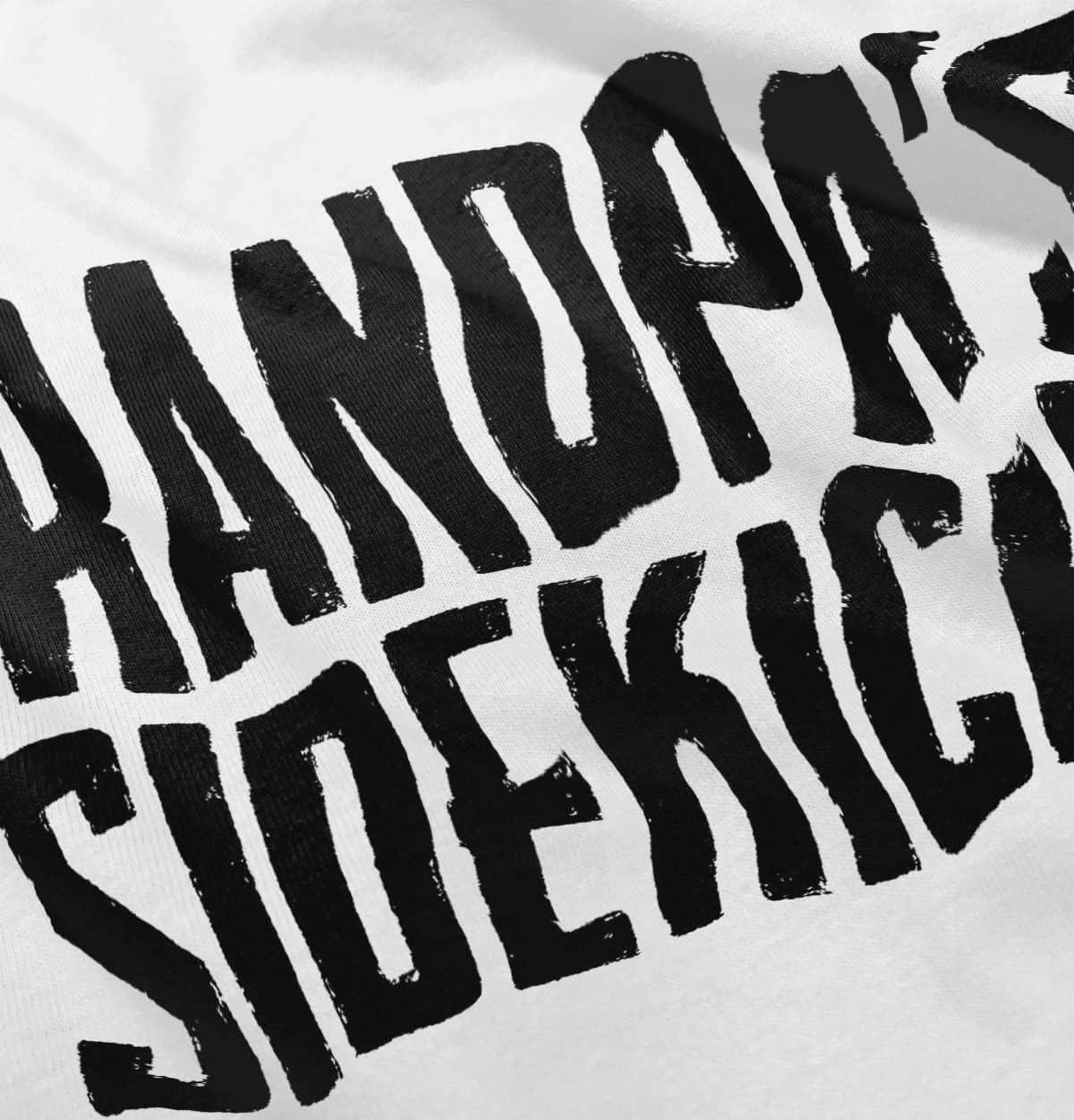 imageGrandpa Sidekick Cute Funny Grandkids Toddler Boy Girl T ShirtWhite