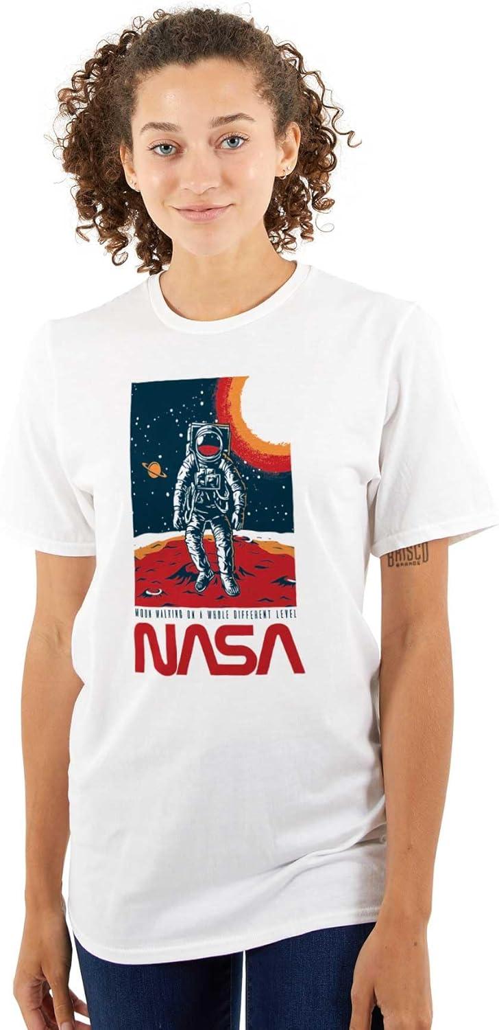imageNASA Landed on The Moon Astronaut Graphic T Shirt Men or WomenWhite