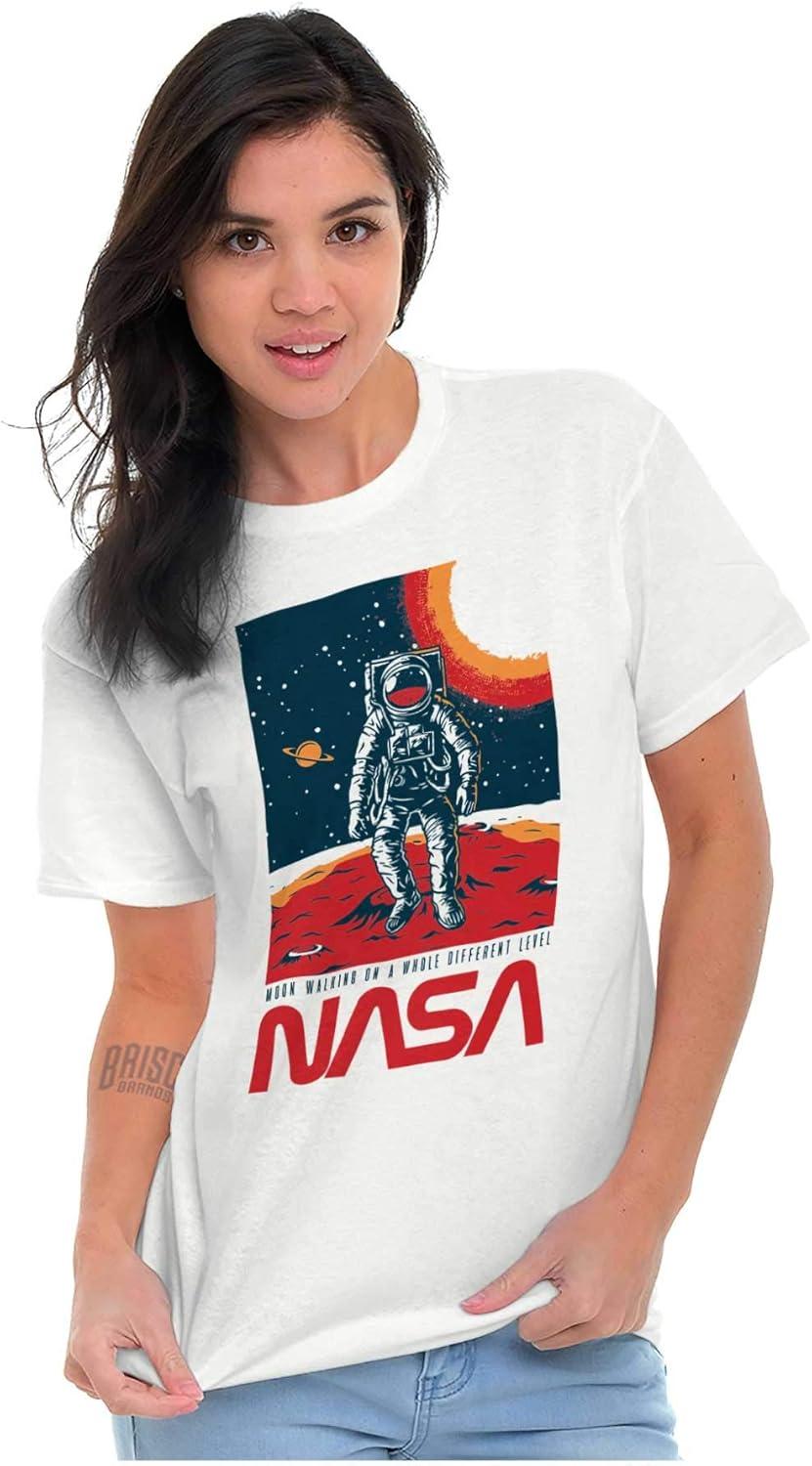 imageNASA Landed on The Moon Astronaut Graphic T Shirt Men or WomenWhite