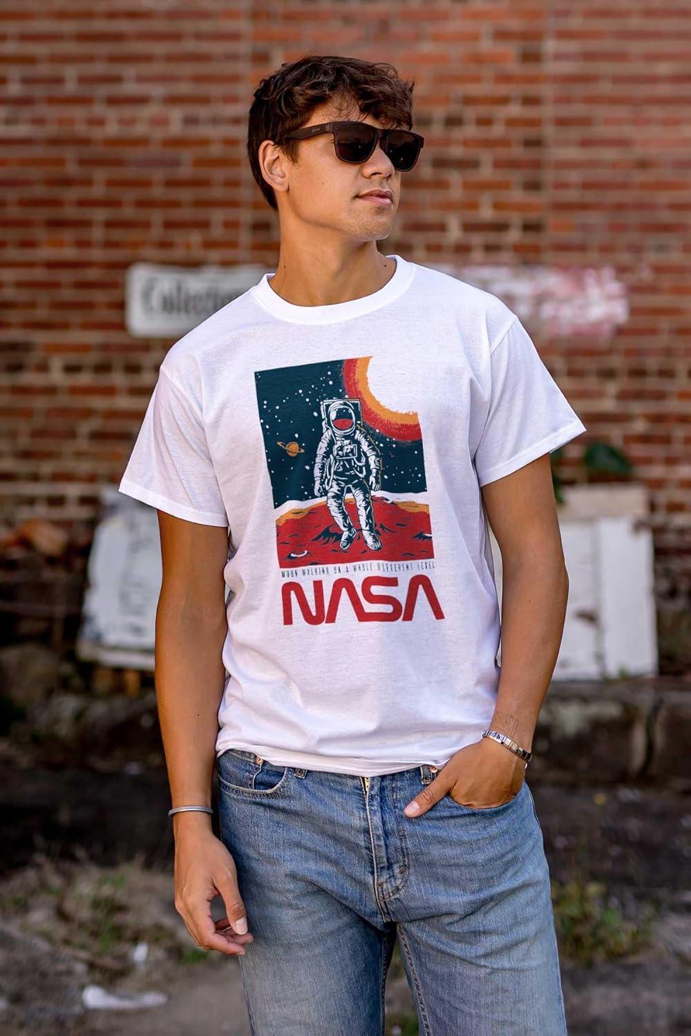 imageNASA Landed on The Moon Astronaut Graphic T Shirt Men or WomenWhite