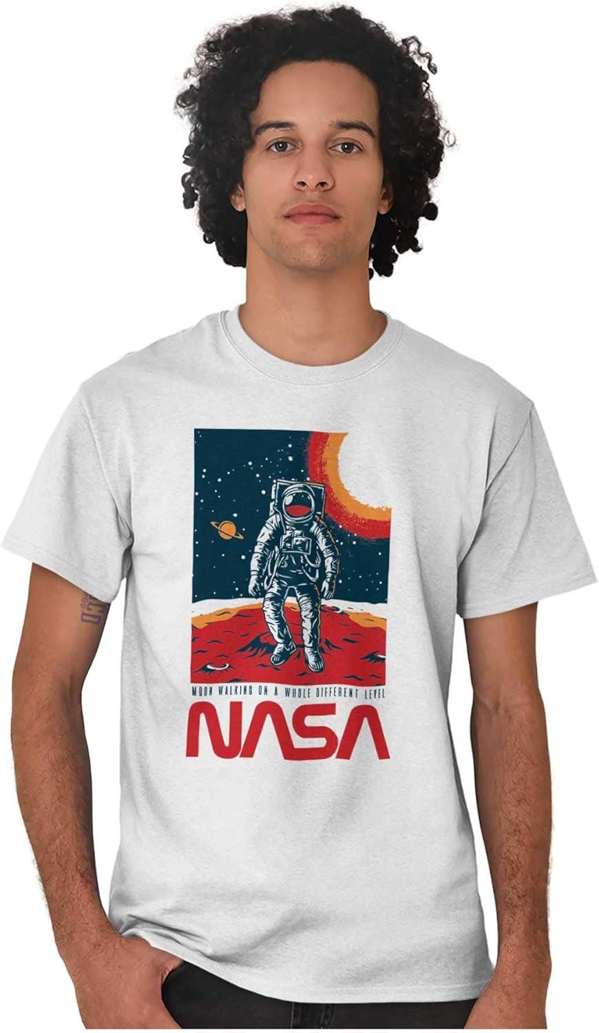 imageNASA Landed on The Moon Astronaut Graphic T Shirt Men or WomenWhite