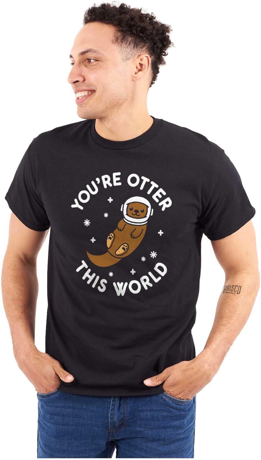 imageOtter This World Adorable Animal Womens Graphic T Shirt TeesBlack