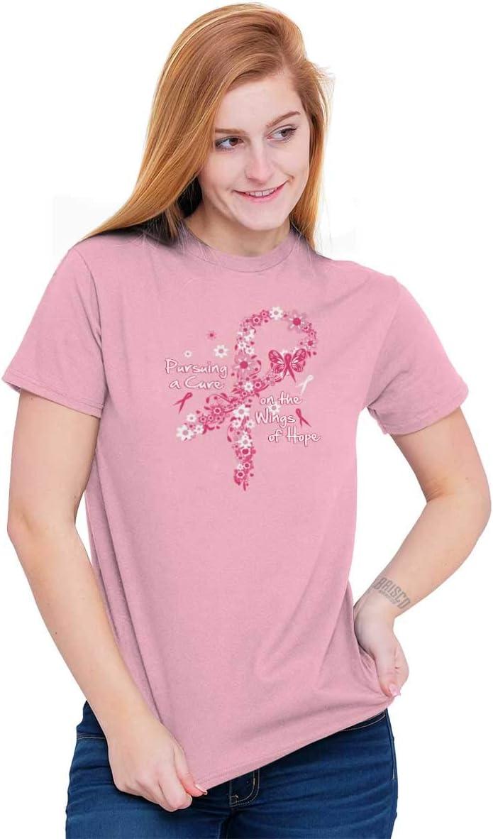 imagePursuing a Cure for Breast Cancer Womens Graphic T Shirt TeesLight Pink