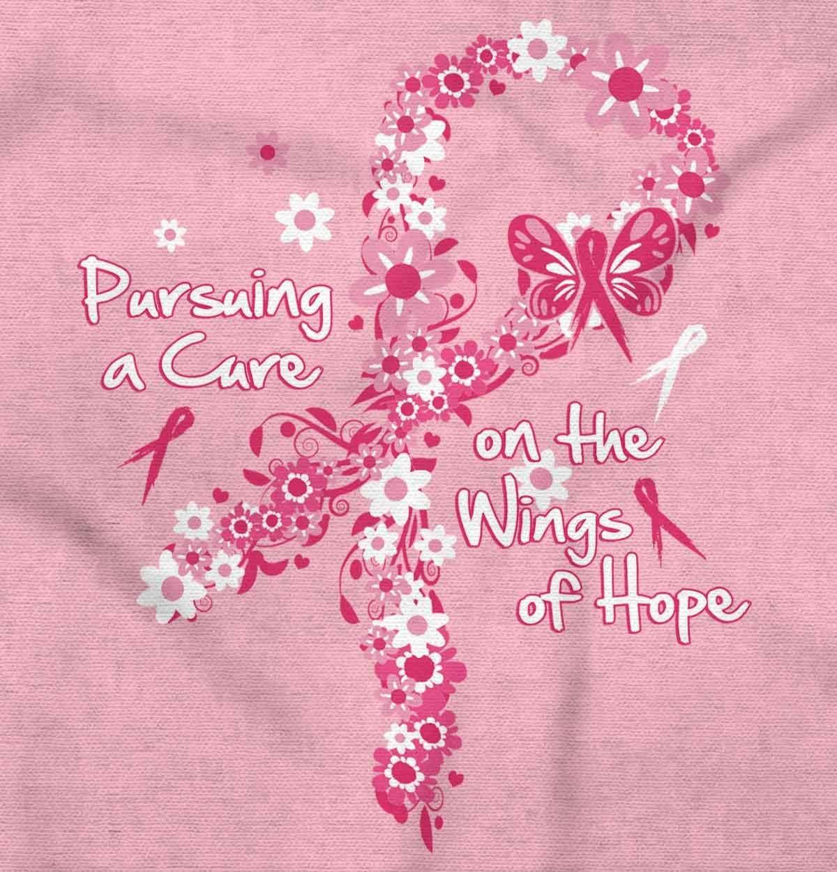 imagePursuing a Cure for Breast Cancer Womens Graphic T Shirt TeesLight Pink