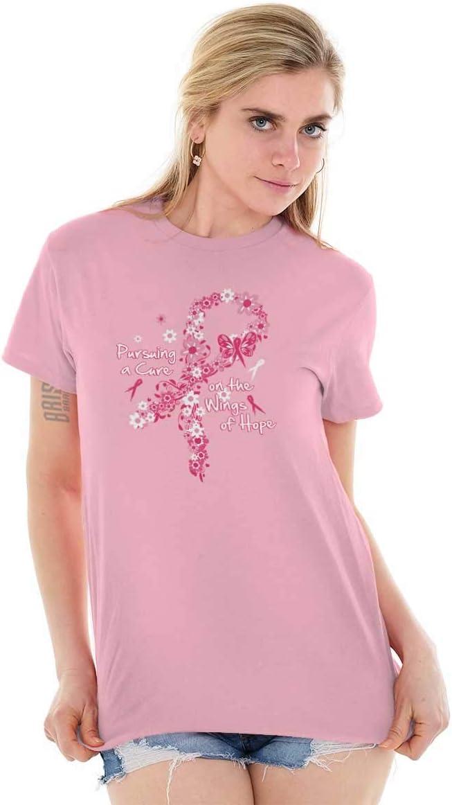 imagePursuing a Cure for Breast Cancer Womens Graphic T Shirt TeesLight Pink