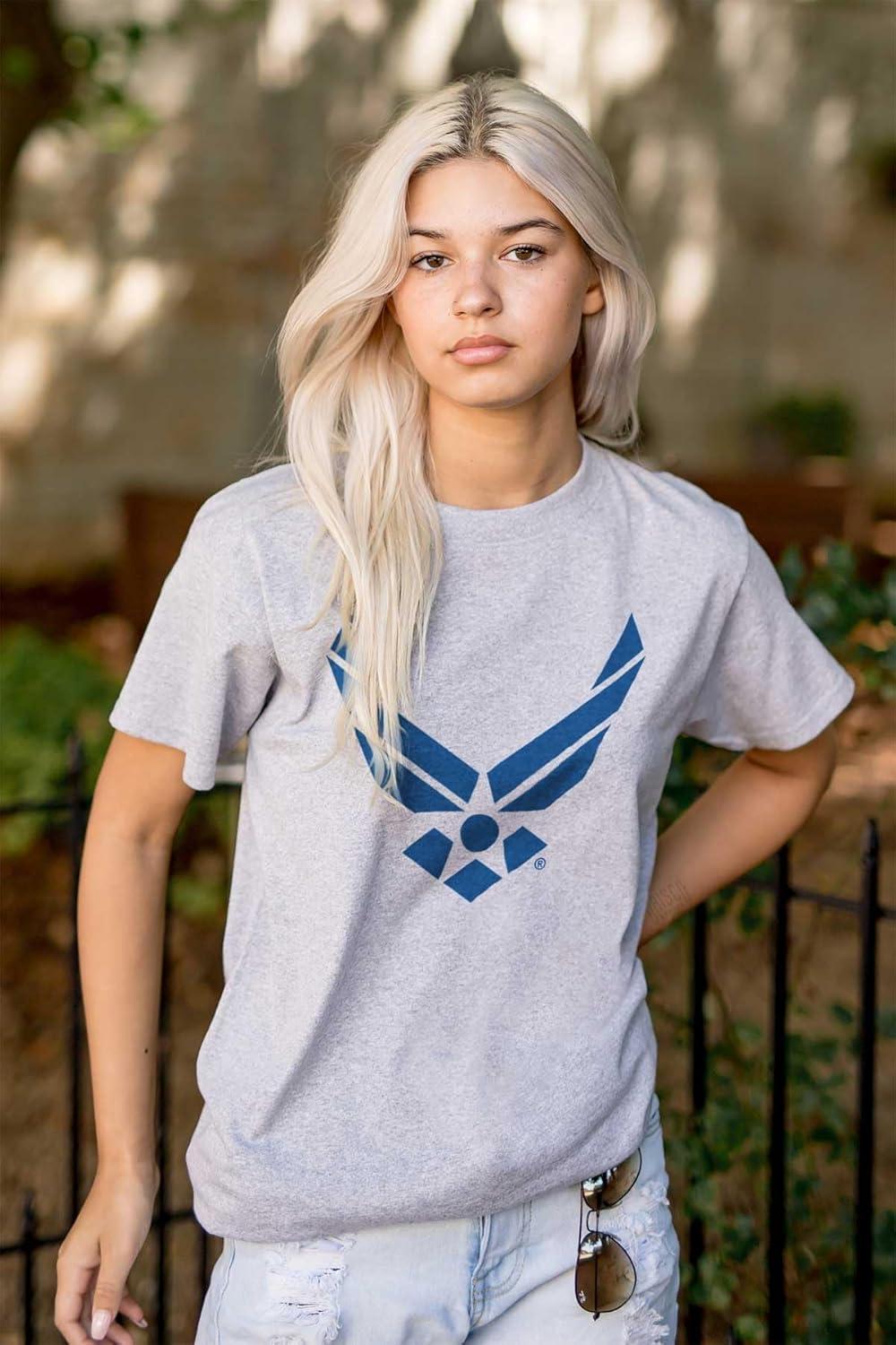 imageUS Air Force Official Symbol USAF Graphic T Shirt Men or WomenSport Grey