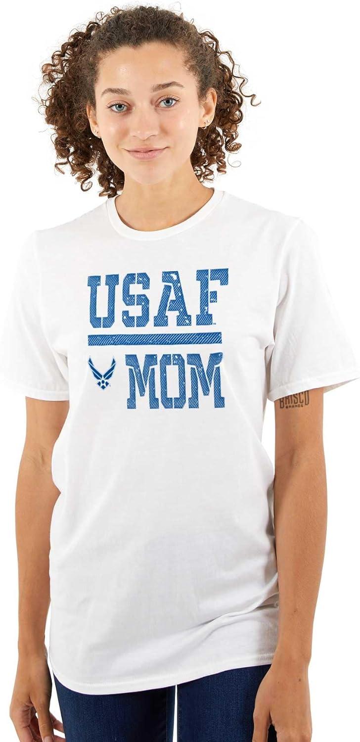 imageUS Air Force USAF Mother Military Mom Graphic T Shirt Men or WomenWhite