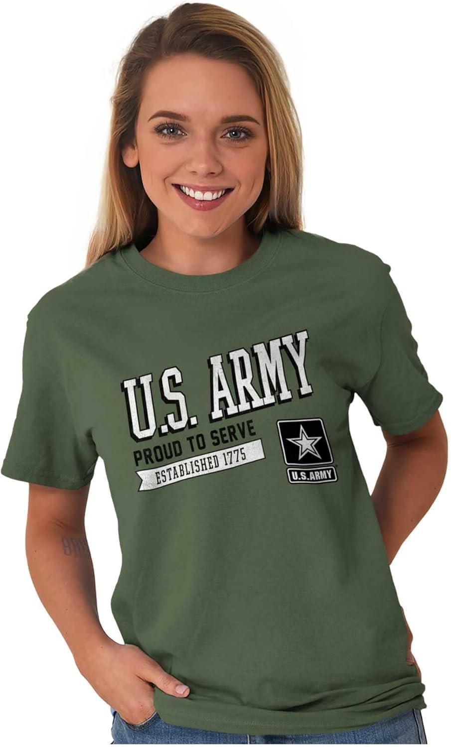 imageUS Army Proud to Serve Soldier Pride Graphic T Shirt Men or WomenMilitary Green