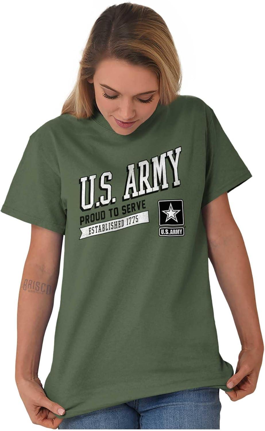 imageUS Army Proud to Serve Soldier Pride Graphic T Shirt Men or WomenMilitary Green
