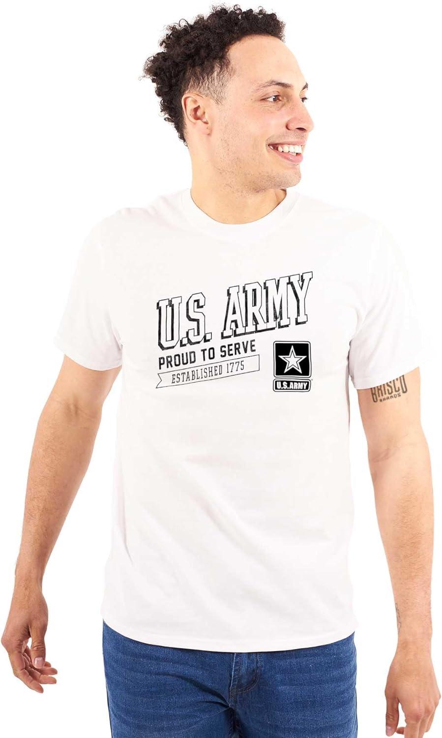 imageUS Army Proud to Serve Soldier Pride Graphic T Shirt Men or WomenWhite