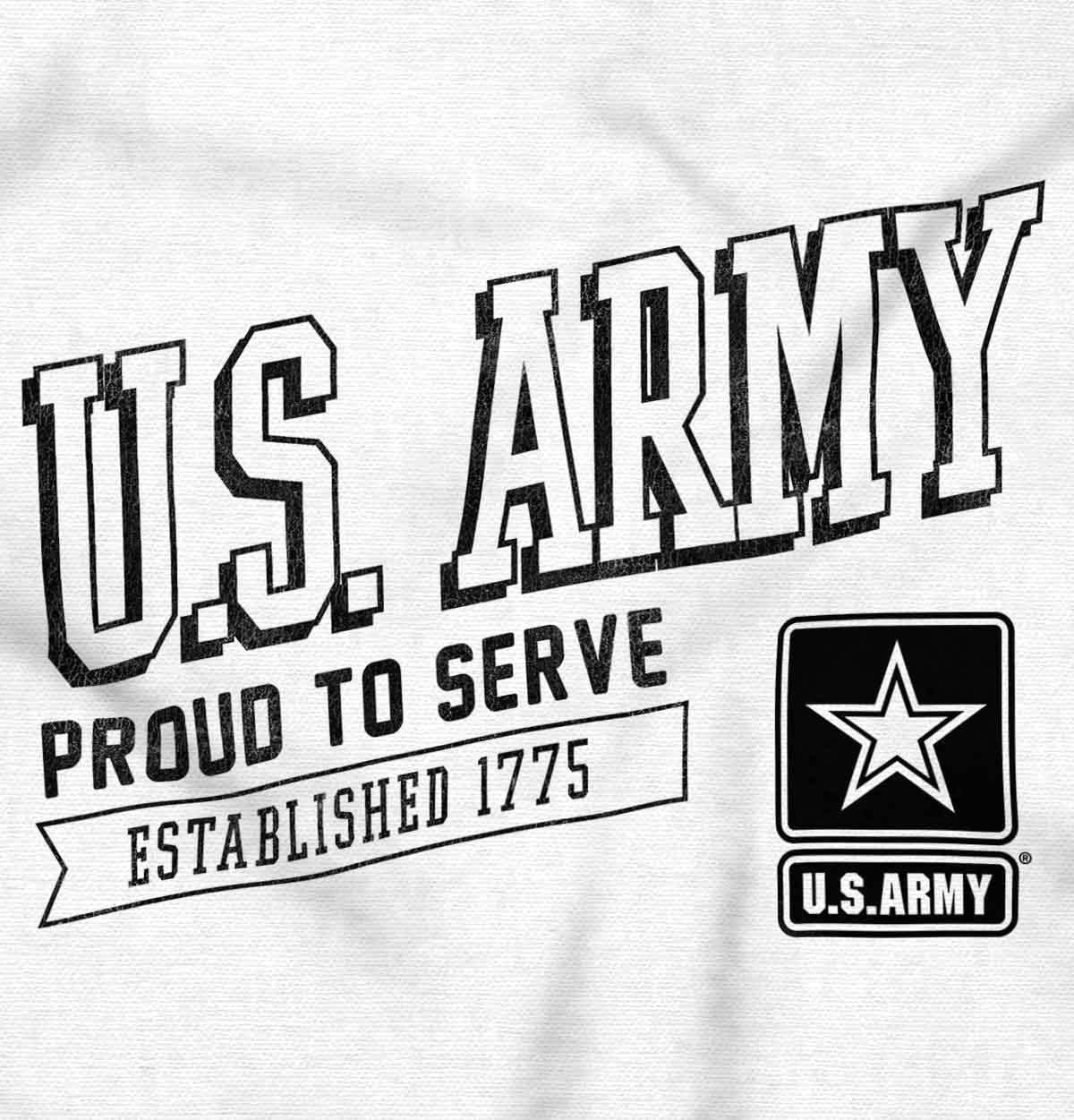 imageUS Army Proud to Serve Soldier Pride Graphic T Shirt Men or WomenWhite