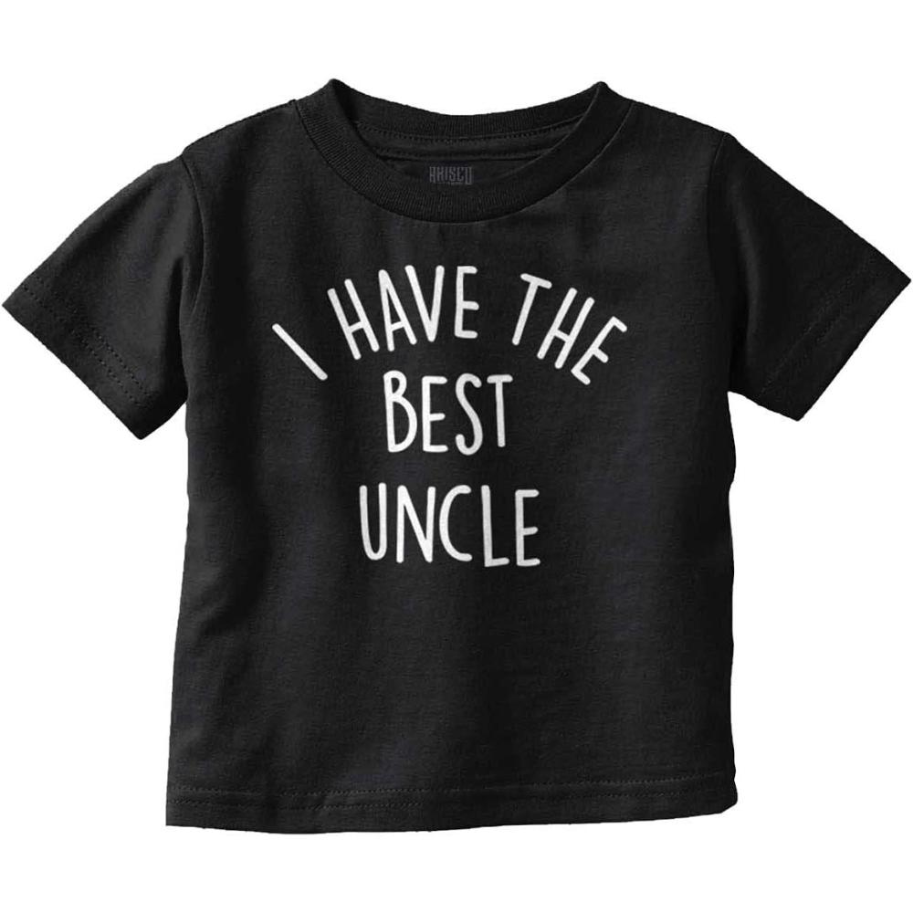 imageBrisco Brands I Have The Best Uncle Adorable Toddler Boy Girl T ShirtBlack
