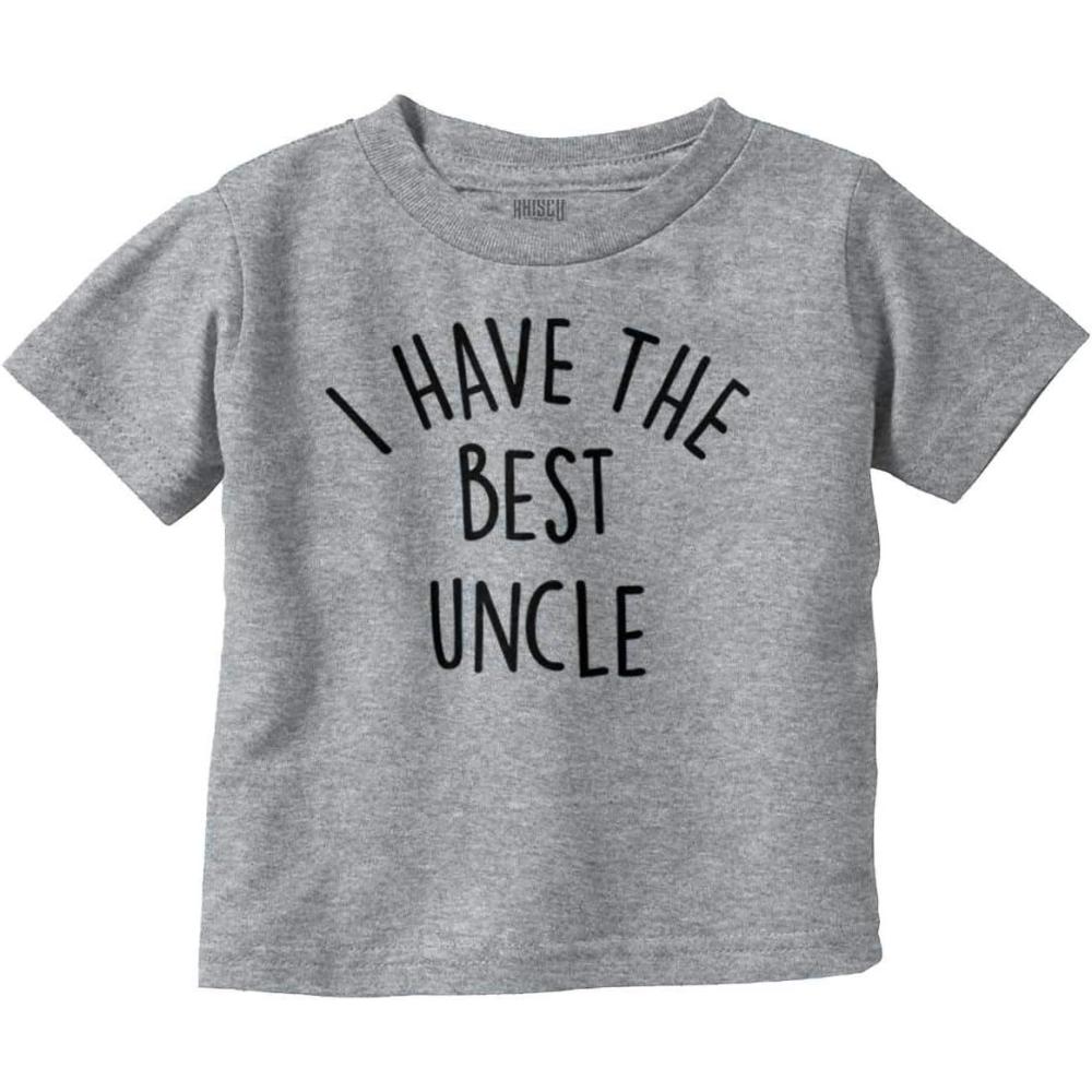 imageBrisco Brands I Have The Best Uncle Adorable Toddler Boy Girl T ShirtHeather