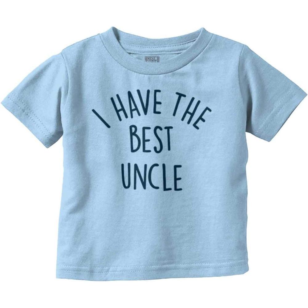 imageBrisco Brands I Have The Best Uncle Adorable Toddler Boy Girl T ShirtLight Blue