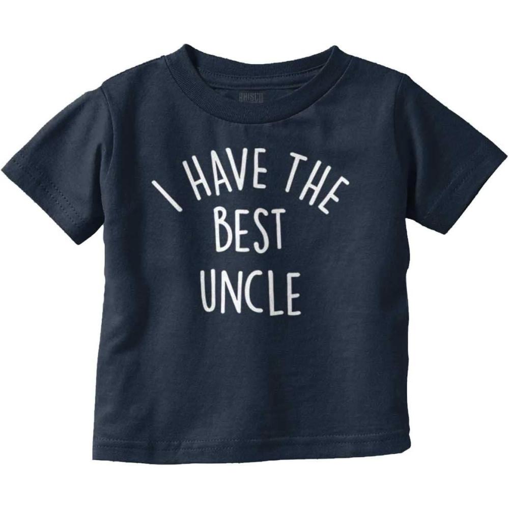 imageBrisco Brands I Have The Best Uncle Adorable Toddler Boy Girl T ShirtNavy