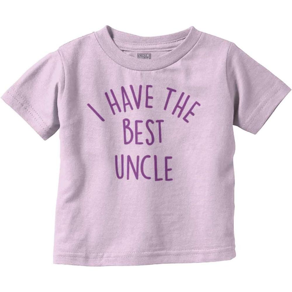 imageBrisco Brands I Have The Best Uncle Adorable Toddler Boy Girl T ShirtPink