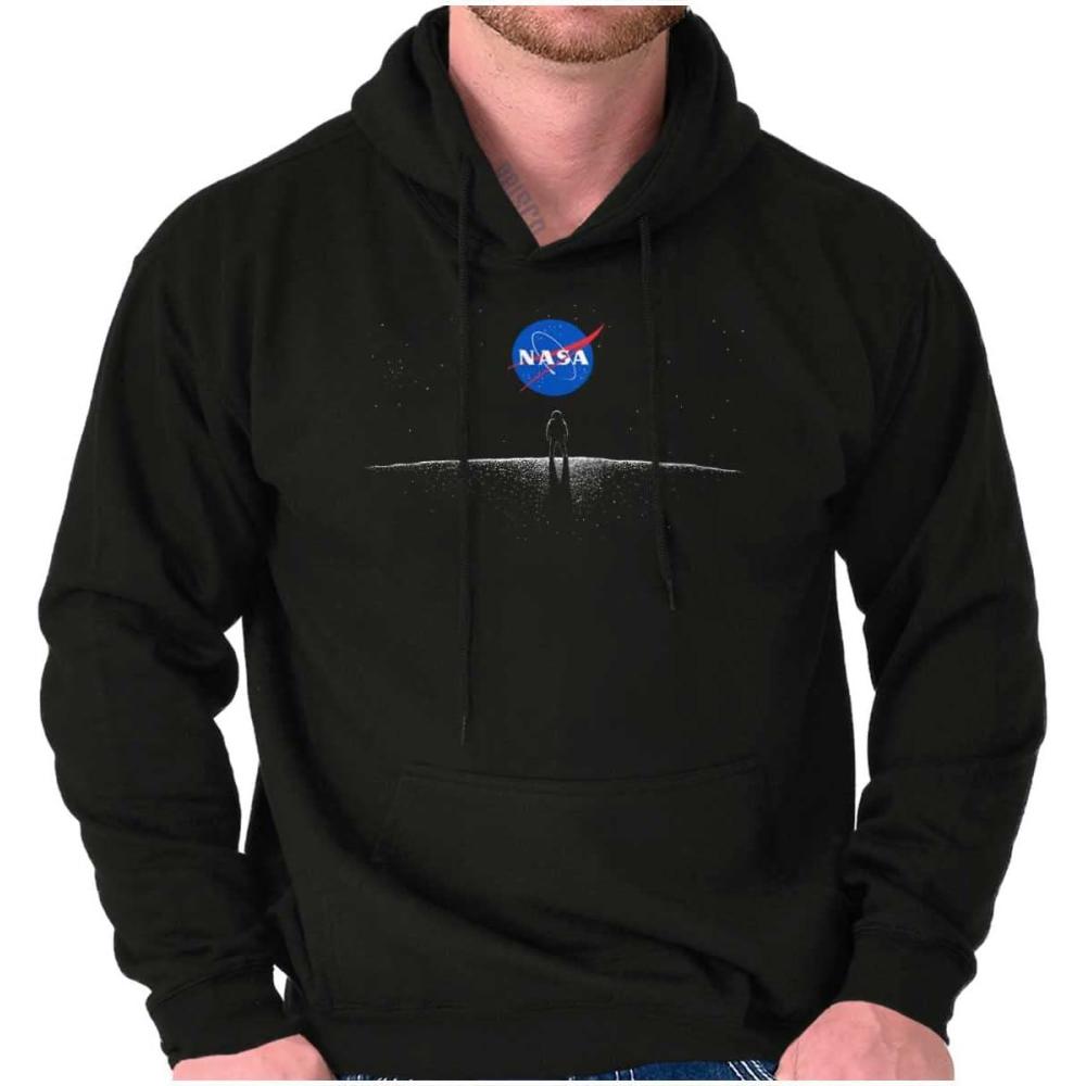 imageBrisco Brands NASA Meatball Logo Outer Space Planet Hoodie Sweatshirt Women MenBlack