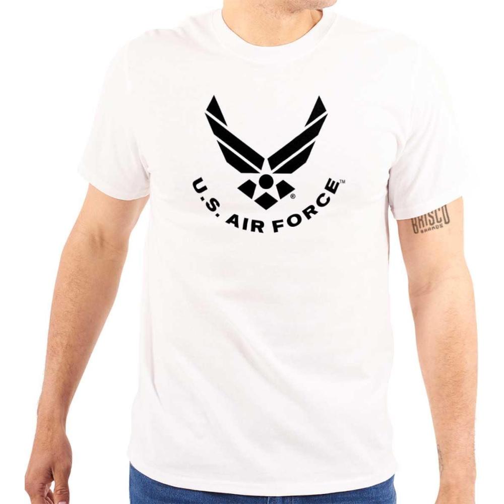 imageBrisco Brands US Air Force USAF Fly Fight Emblem Graphic T Shirt Men or WomenWhite