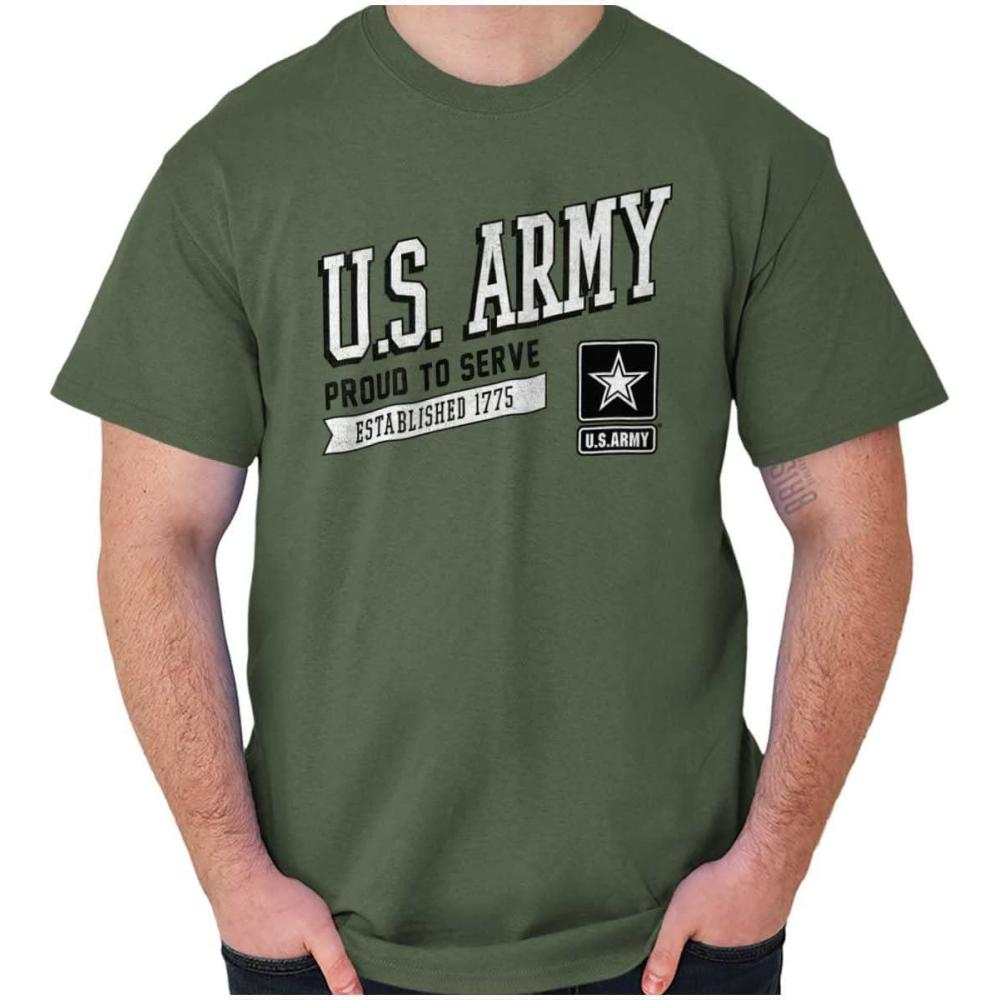 imageUS Army Proud to Serve Soldier Pride Graphic T Shirt Men or WomenMilitary Green