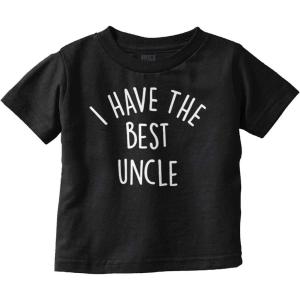 Brisco Brands I Have The Best Uncle Adorable Toddler Boy Girl T Shirt(Black)