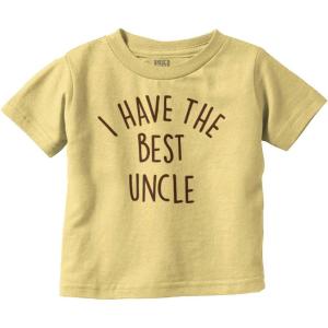 Brisco Brands I Have The Best Uncle Adorable Toddler Boy Girl T Shirt(Butter)