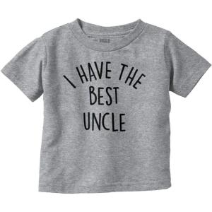 Brisco Brands I Have The Best Uncle Adorable Toddler Boy Girl T Shirt(Heather)