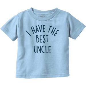 Brisco Brands I Have The Best Uncle Adorable Toddler Boy Girl T Shirt(Light Blue)