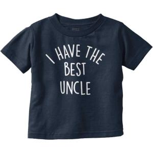 Brisco Brands I Have The Best Uncle Adorable Toddler Boy Girl T Shirt(Navy)