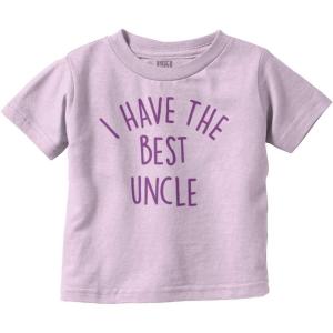 Brisco Brands I Have The Best Uncle Adorable Toddler Boy Girl T Shirt(Pink)