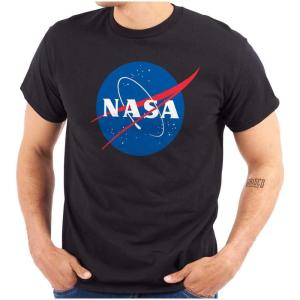 NASA Meatball Classic USA Space Logo Graphic T Shirt Men or Women(Black)