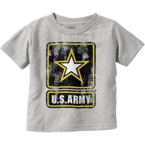 US Army United States Military Pride Toddler Boy Girl T Shirt(Heather)