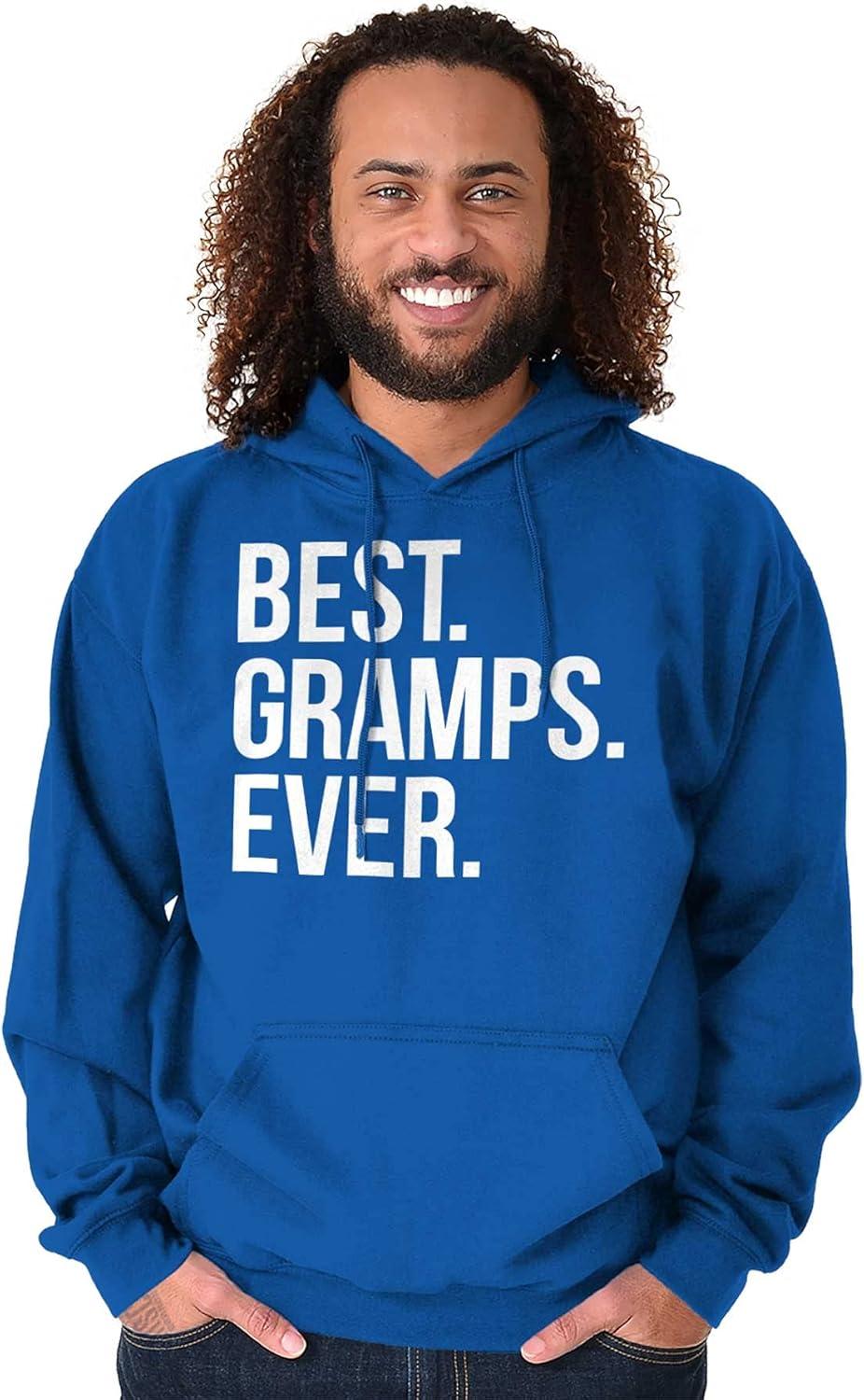 imageBest Gramps Ever Grandpa Grandfather Hoodie Hooded Sweatshirt MenRoyal