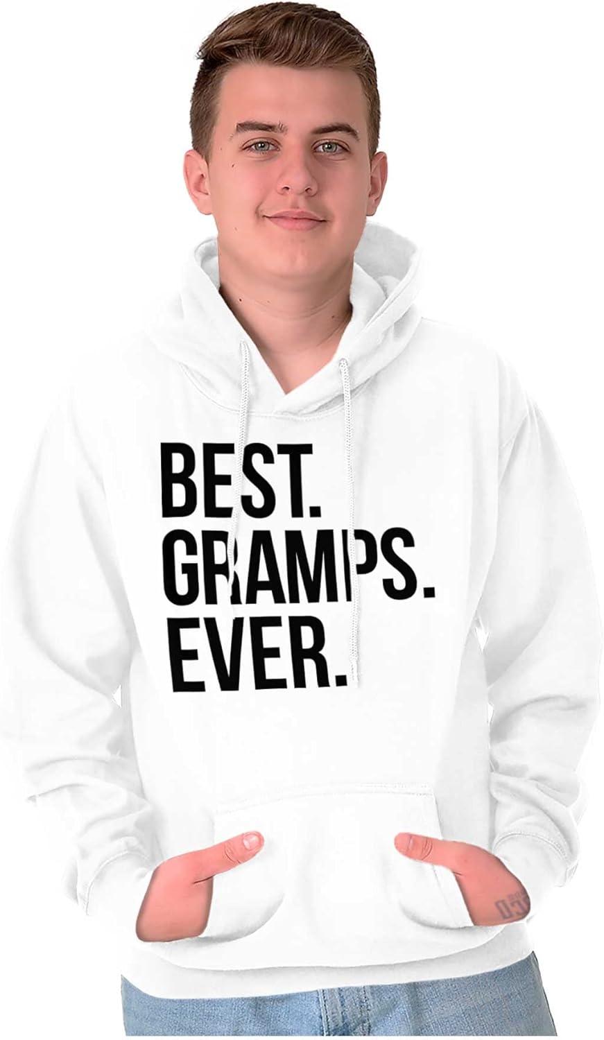imageBest Gramps Ever Grandpa Grandfather Hoodie Hooded Sweatshirt MenWhite