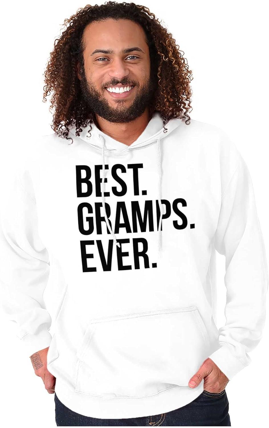 imageBest Gramps Ever Grandpa Grandfather Hoodie Hooded Sweatshirt MenWhite