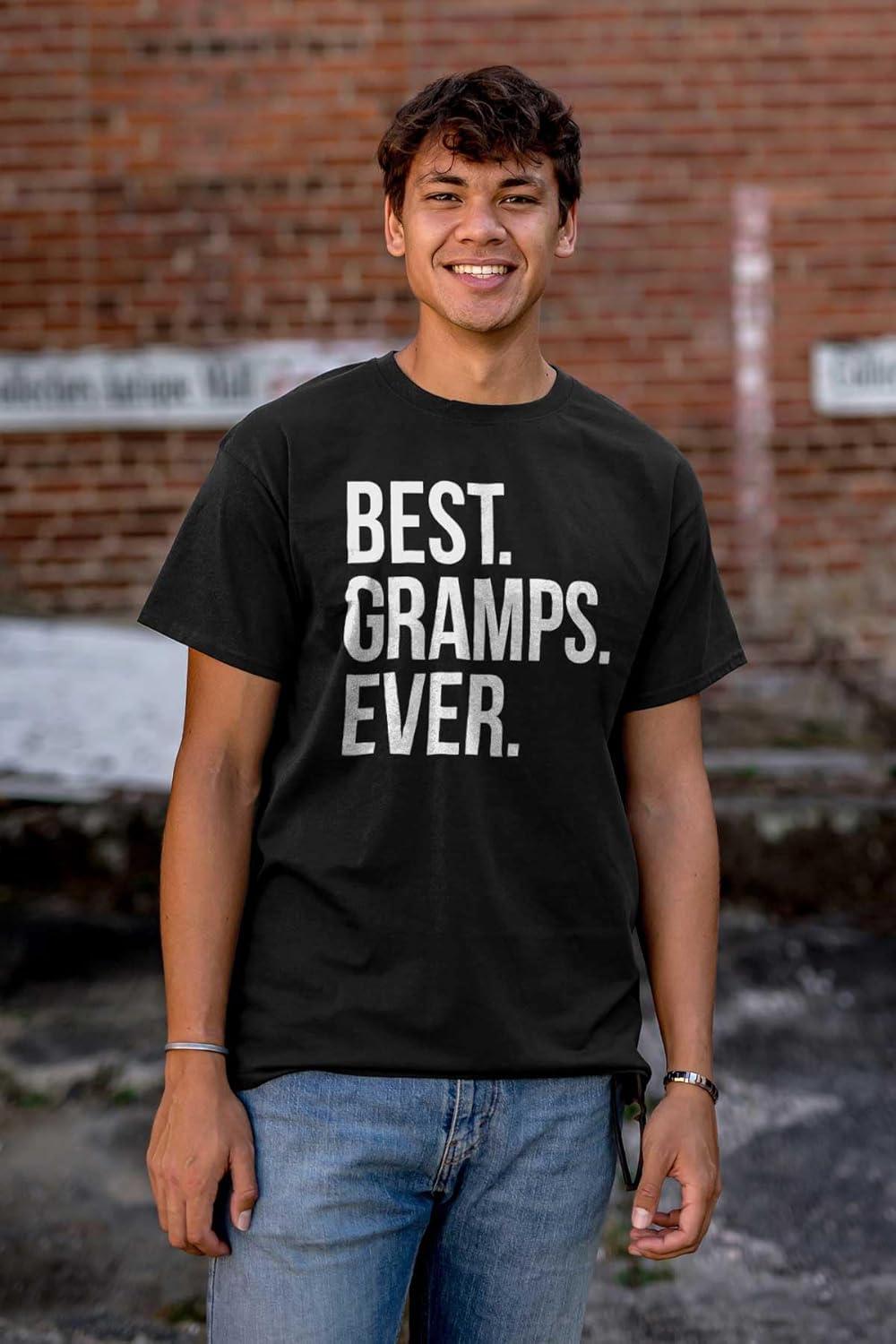 imageBest Gramps Ever Grandpa Grandfather Mens Graphic T Shirt TeesBlack