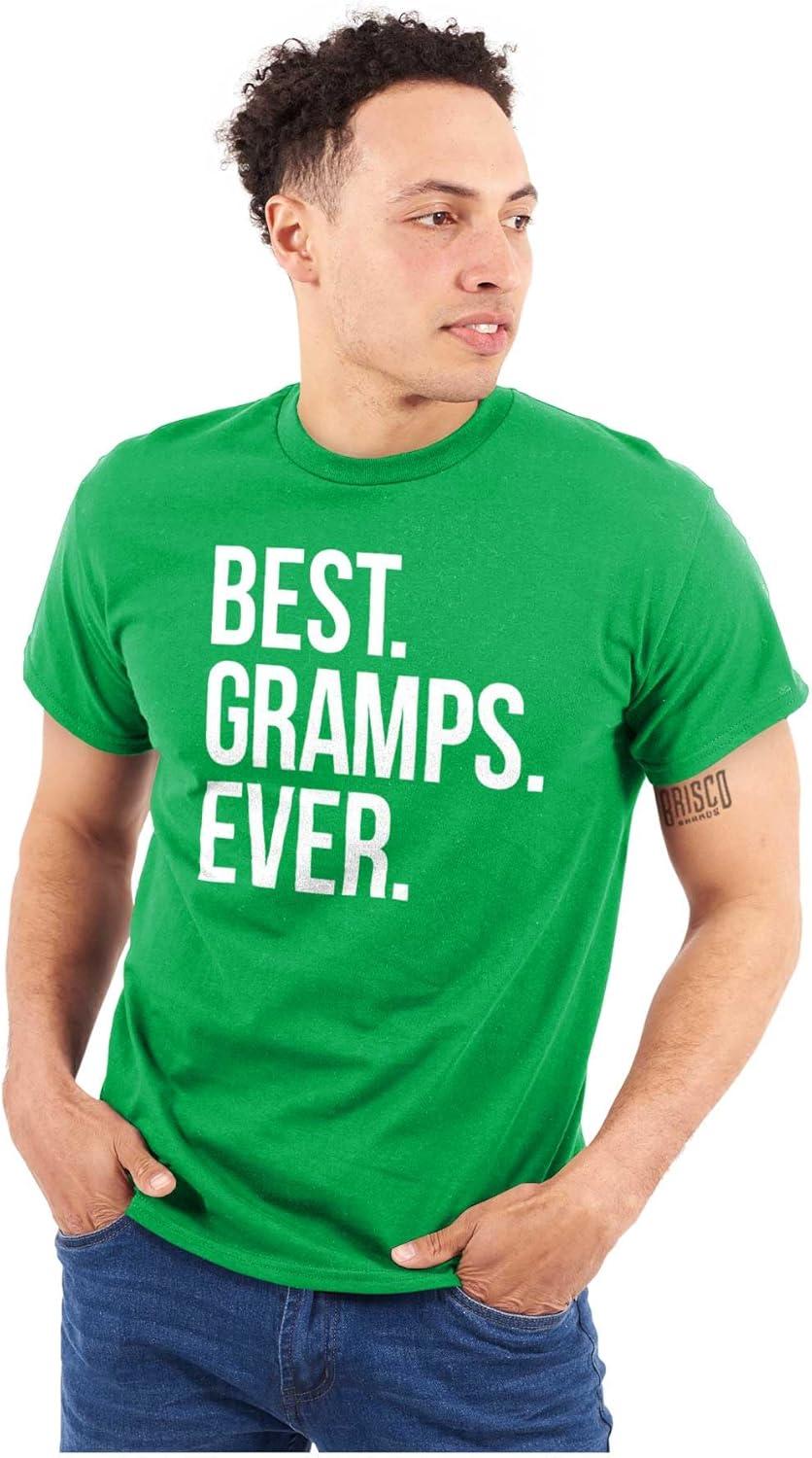imageBest Gramps Ever Grandpa Grandfather Mens Graphic T Shirt TeesIrish Green