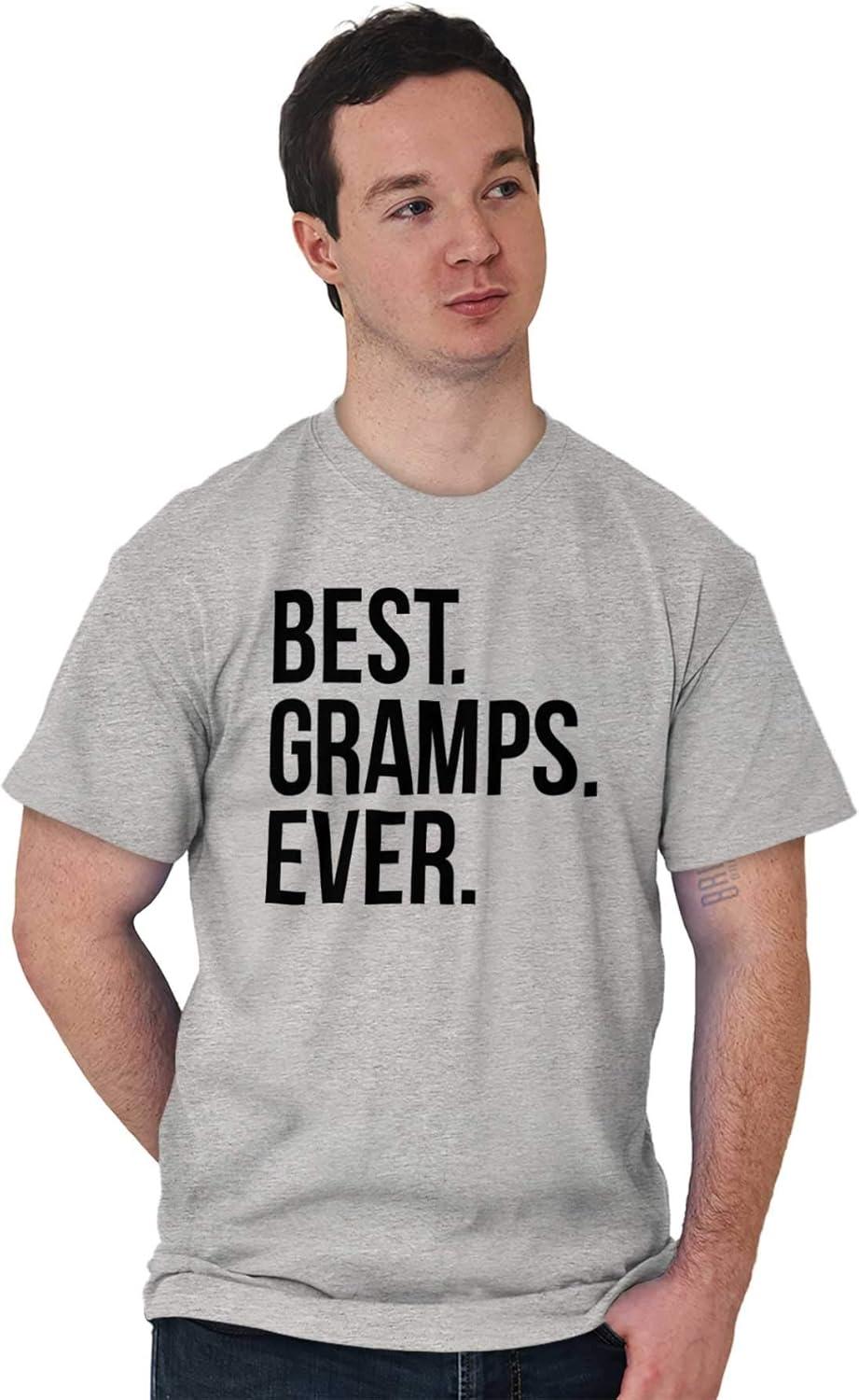 imageBest Gramps Ever Grandpa Grandfather Mens Graphic T Shirt TeesSport Grey