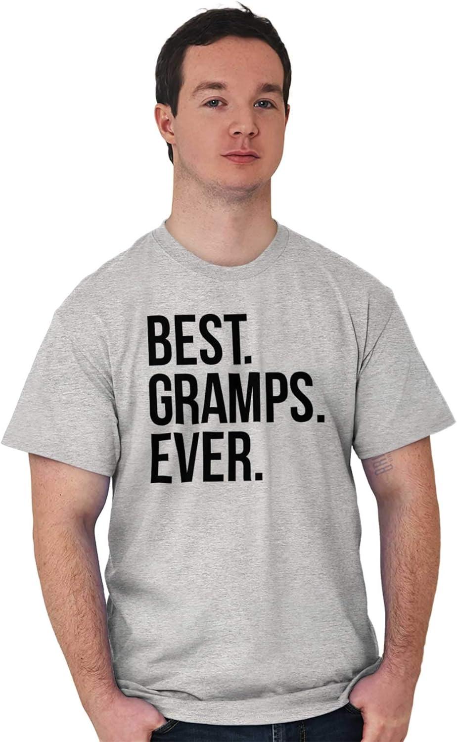 imageBest Gramps Ever Grandpa Grandfather Mens Graphic T Shirt TeesSport Grey