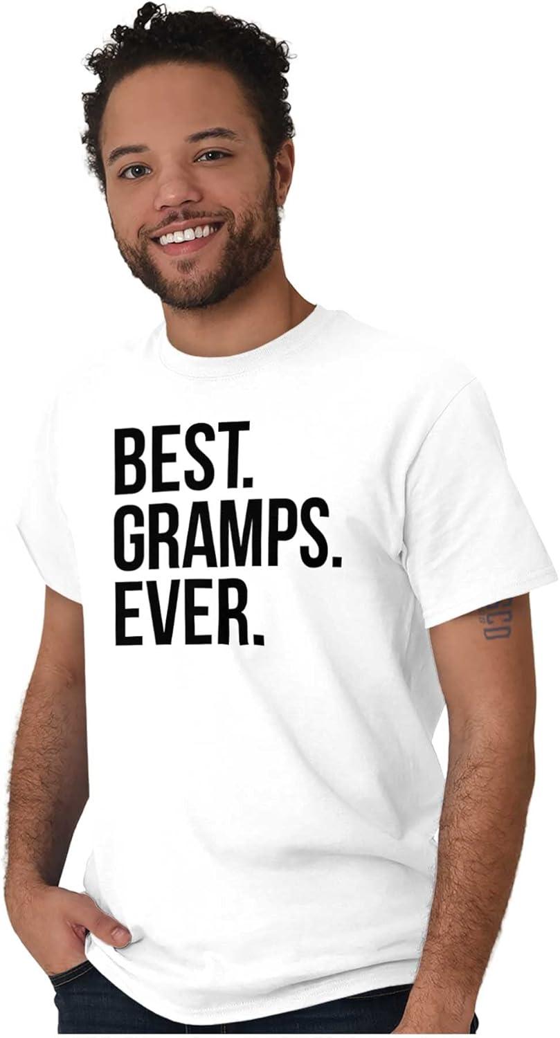 imageBest Gramps Ever Grandpa Grandfather Mens Graphic T Shirt TeesWhite