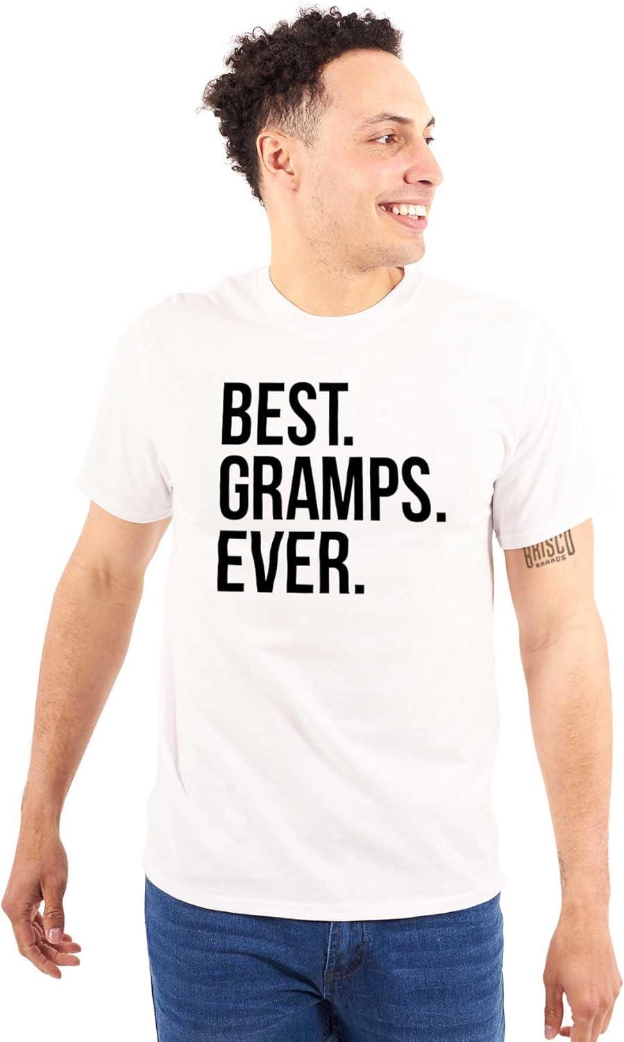 imageBest Gramps Ever Grandpa Grandfather Mens Graphic T Shirt TeesWhite